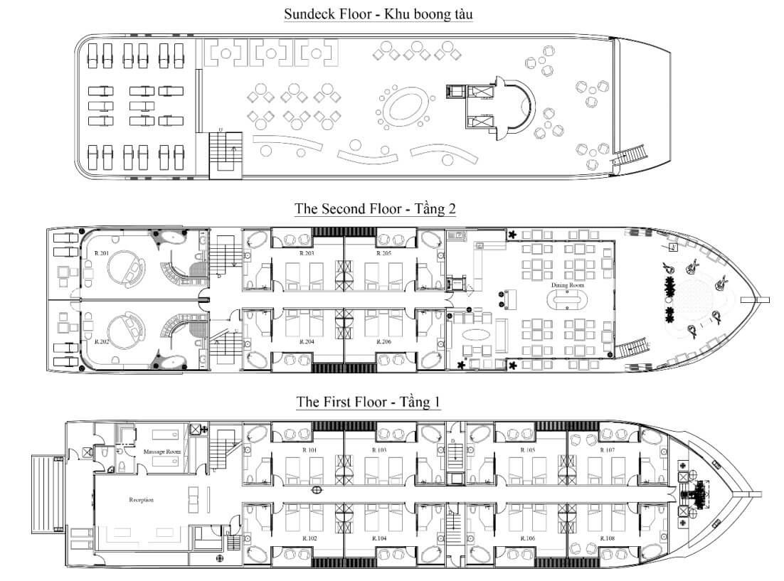 Orchid Classic Cruise Deck Plan