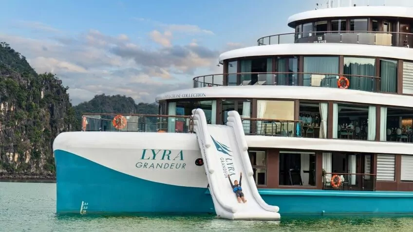 Exterior view on Lyra Grandeur Cruise, Lan Ha Bay