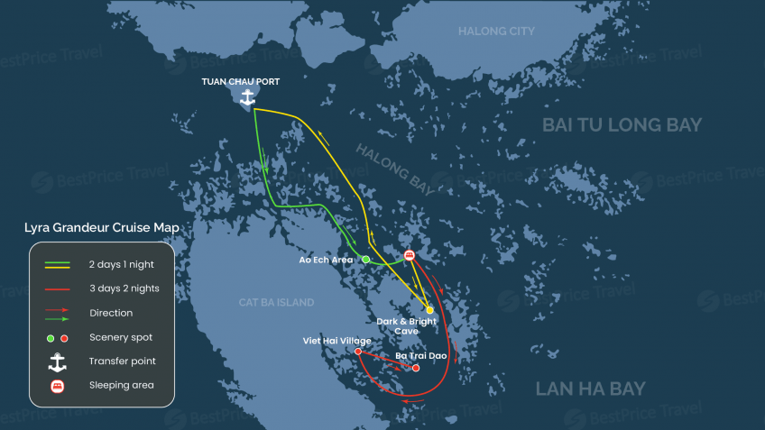 Lyra Grandeur Cruise Cruise Map