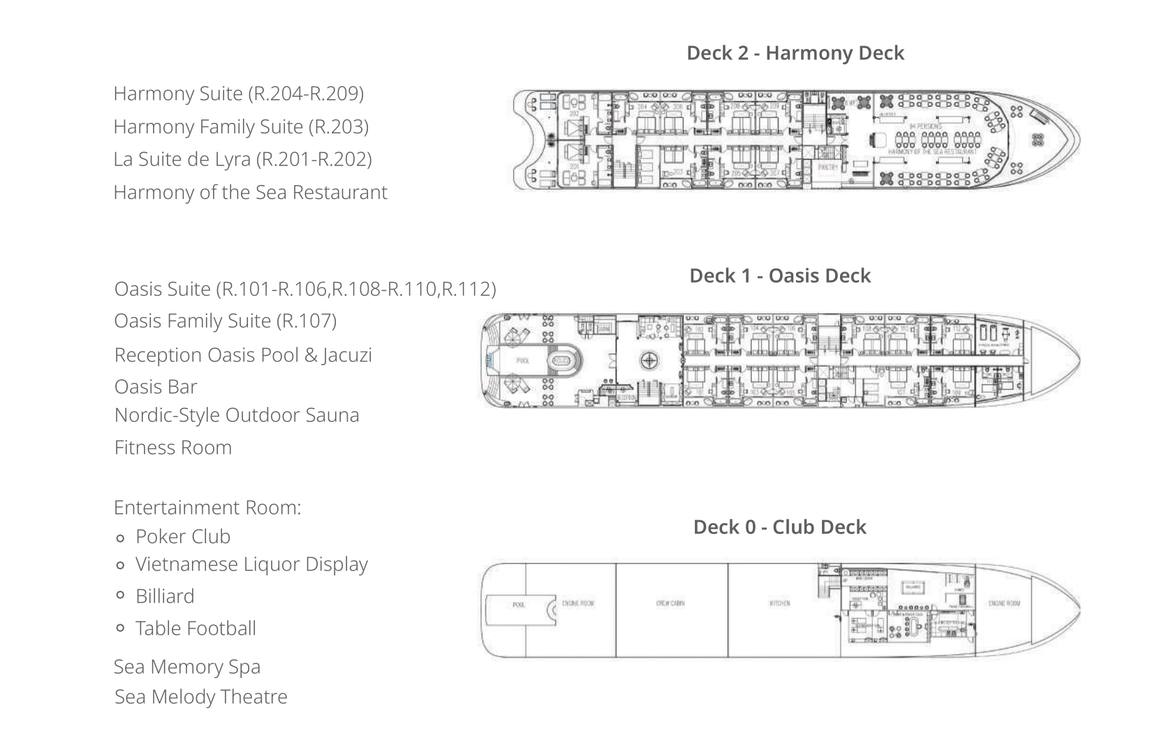 Lyra Grandeur Cruise Deck Plan