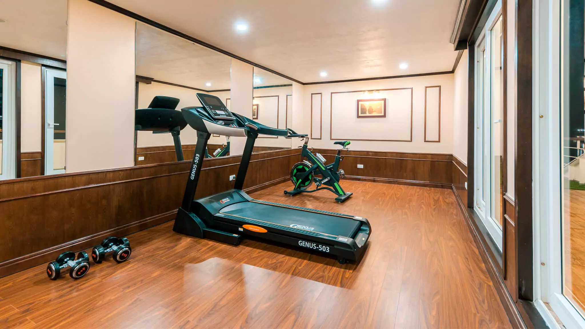 Mon Cheri Cruises Halong Bay fully equipped 24/7 fitness center