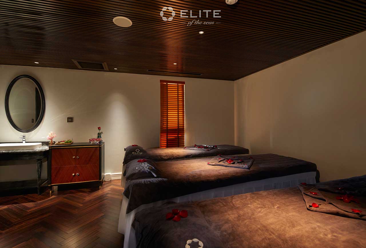 Spa massage room on Elite of the Seas Cruise