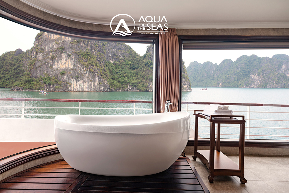 Aqua of the Seas Cruise - President Cabin - Outdoor Jacuzzi 4