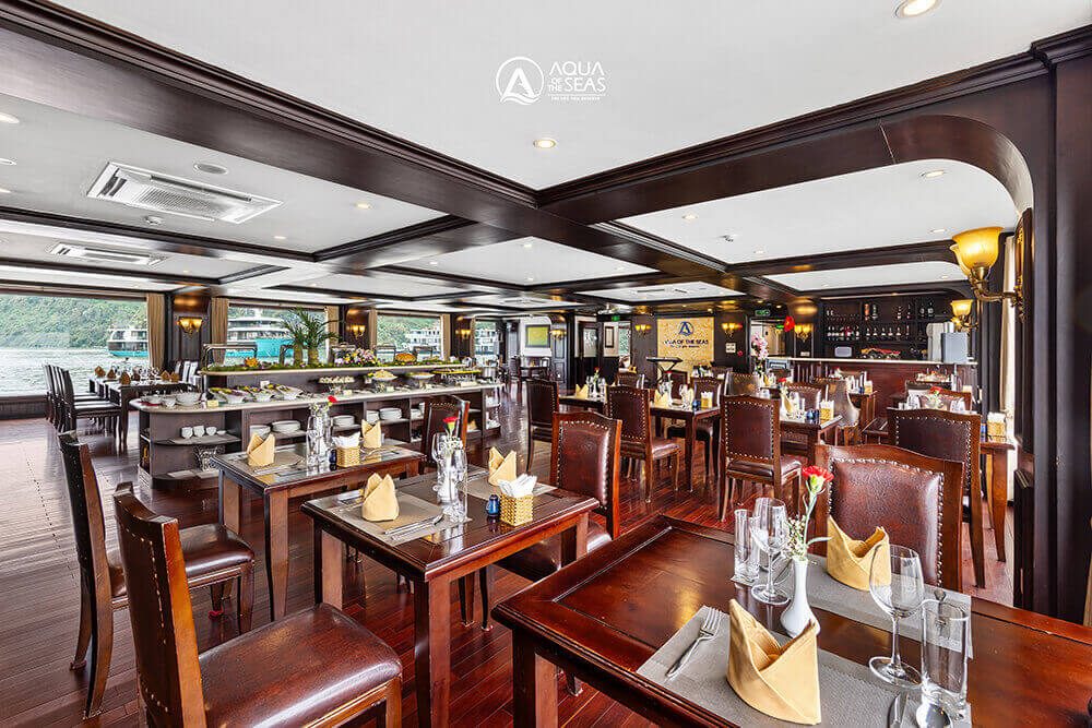 Restaurant dining area on Aqua Of The Seas Cruise