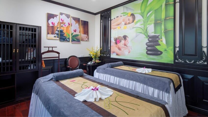 Spa massage treatment onboard Athena Royal Cruise Halong Bay