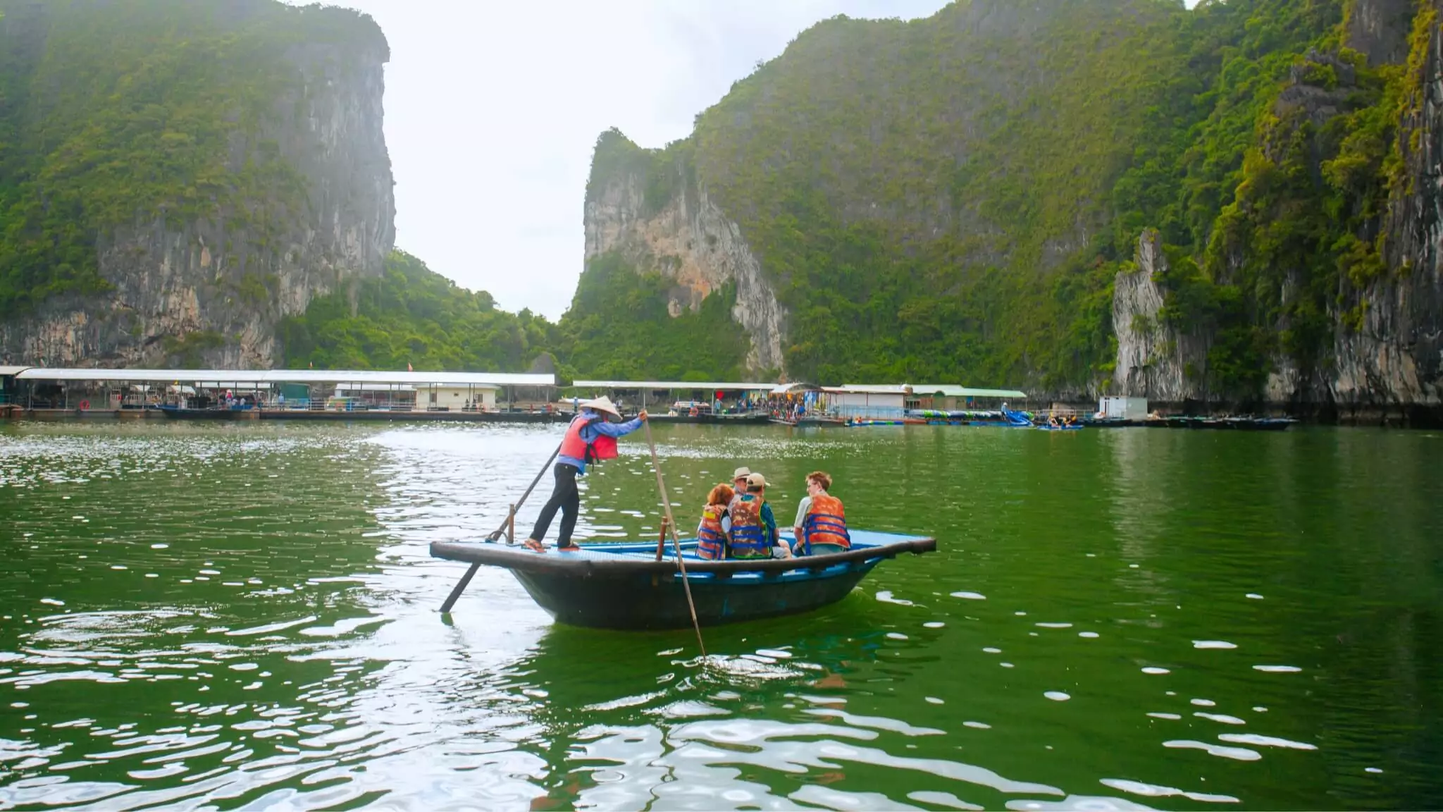 Halong Phoenix Day Cruise – Bamboo Boat at Luon Cave