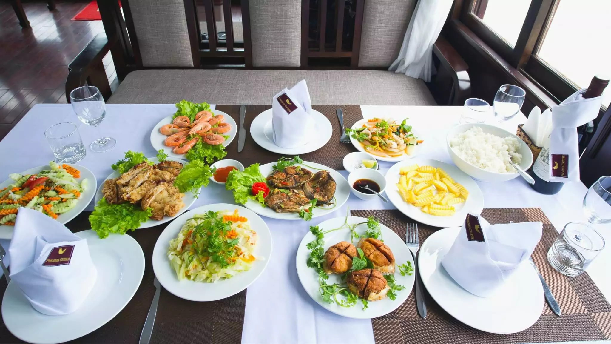 Halong Phoenix Day Cruise – Seafood Lunch Onboard