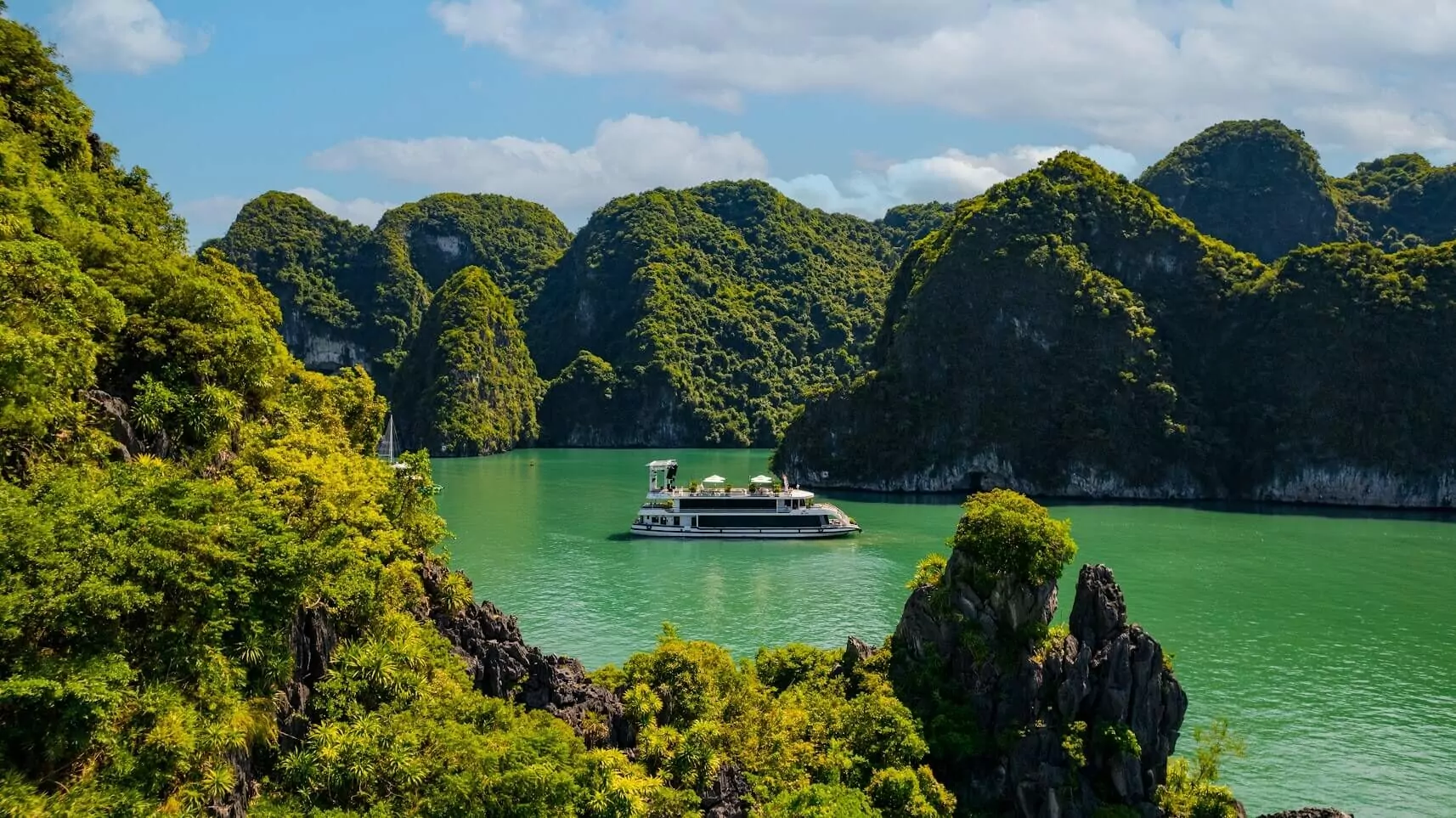 Iris Day Cruise Halong Bay – Framed by Limestone Cliffs