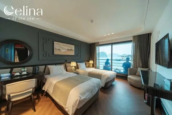 Ocean balcony suite on Celina of the Sea Cruise, Lan Ha Bay