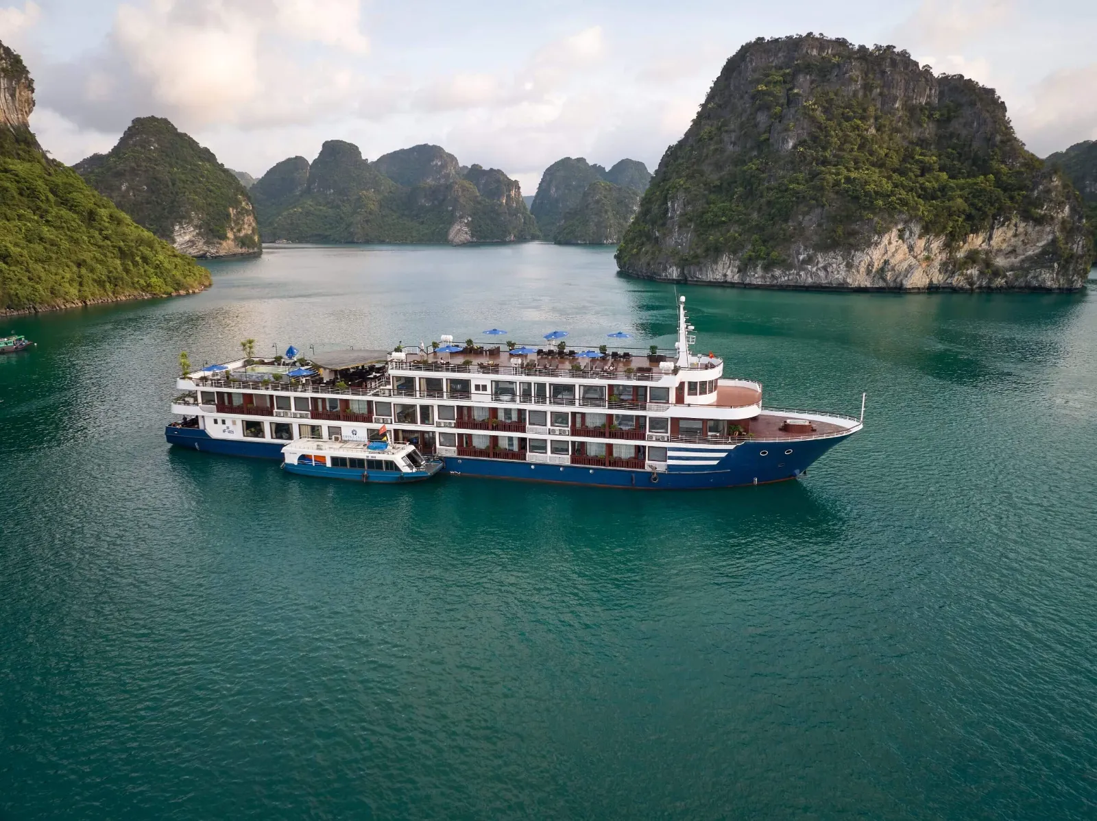 Erina Cruise Ship Anchored In Lan Ha Bay