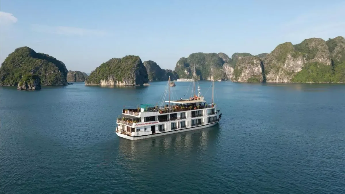 Halong Phoenix deluxe cruise ship on Halong Bay