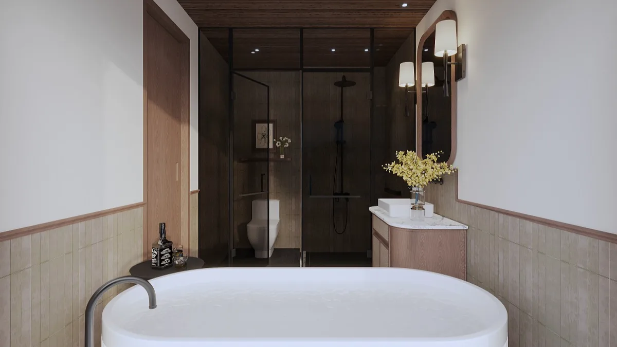 Bathtub in the Ocean View Suite bathroom – Harmony Boutique Cruise