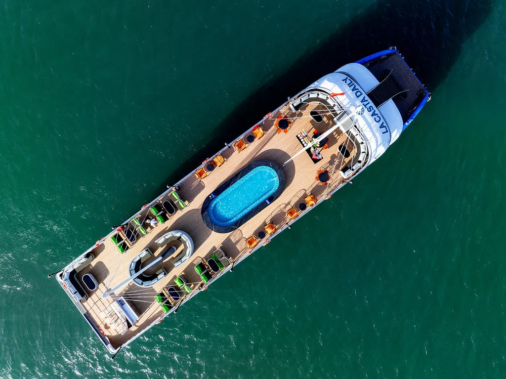 La Casta Daily Cruise Sundeck Pool And Jacuzzi Aerial