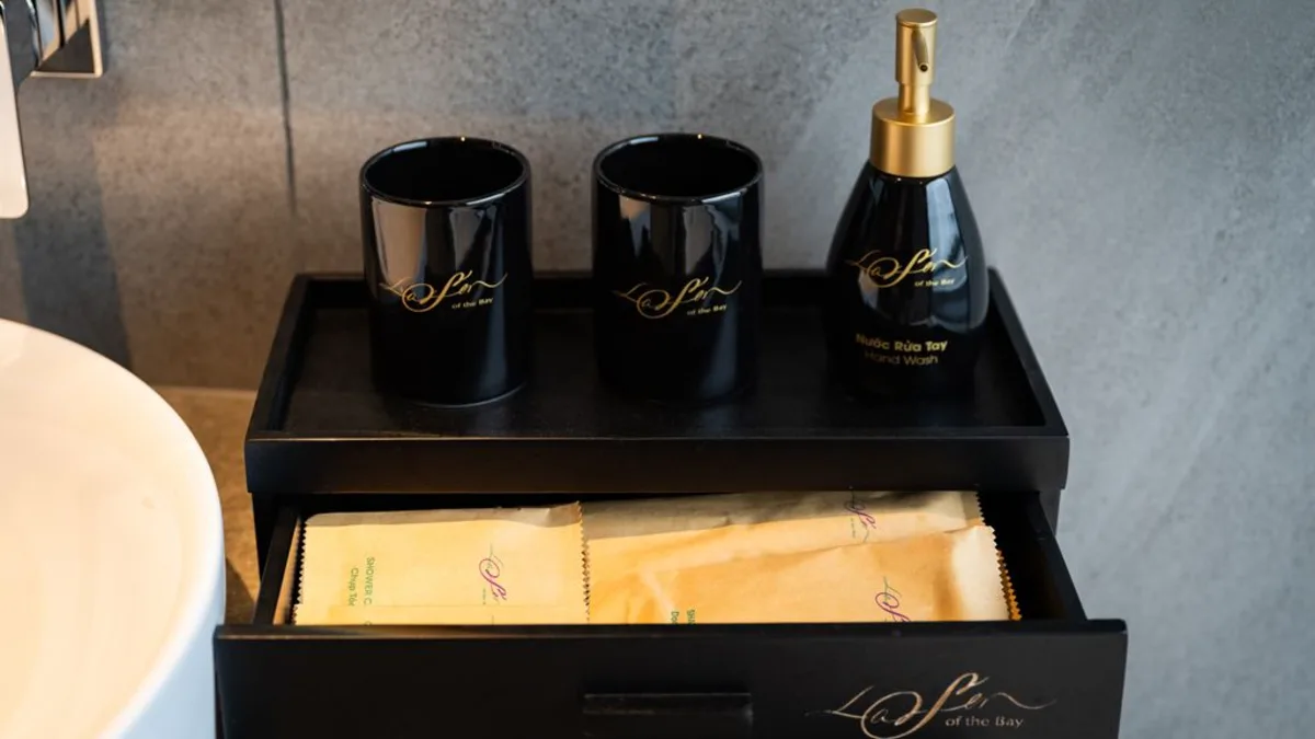 Minibar in the Ocean View Premier Suite on La SEN of the Bay Cruises