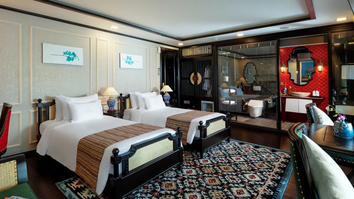 Terrace Suite on Orchid Premium Cruise with twin beds