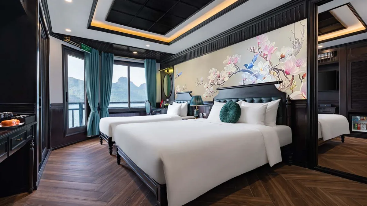 Rita Cruise Halong Bay – Family suite beds