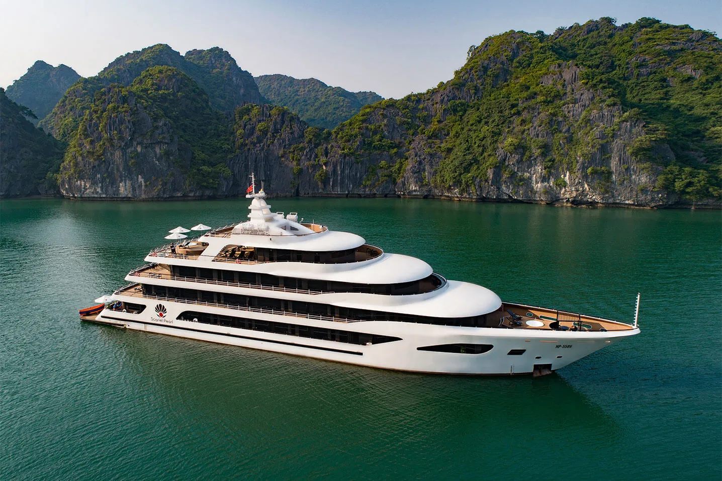Scarlet Pearl Cruise Ship Deck Aerial Close Up